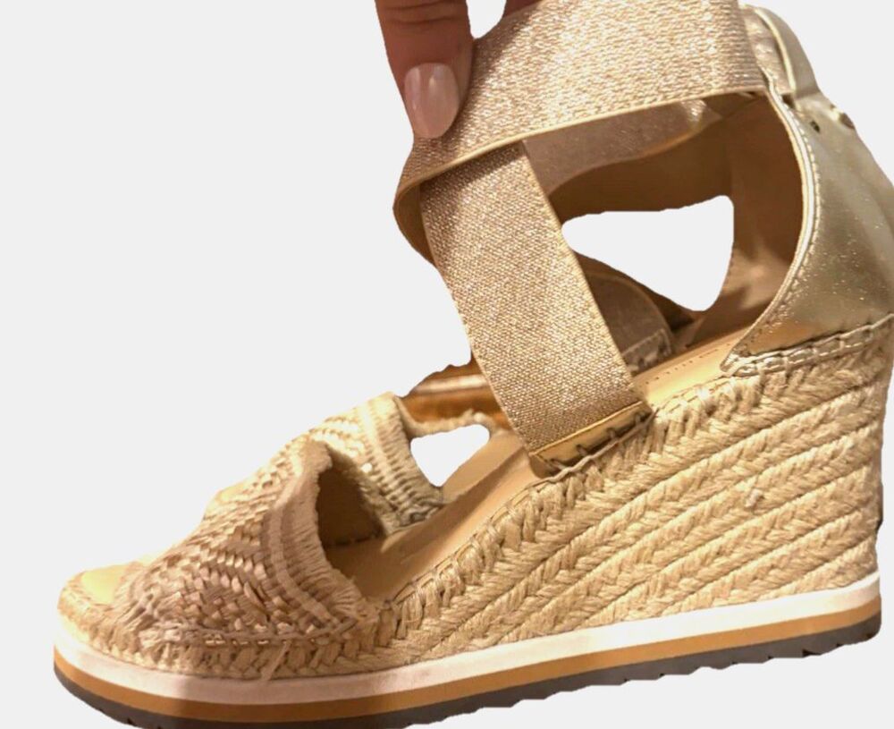 Tommy Hilfiger romantic Wedge Sandals boho cottagecore whymsical Women 7